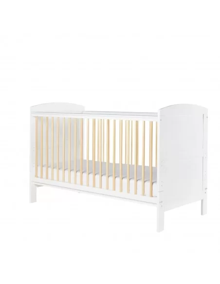 Ickle Bubba Coleby Scandi Classic Cot Bed-White All Seasons Premium Pocket Sprung Mattress Ickle Bubba