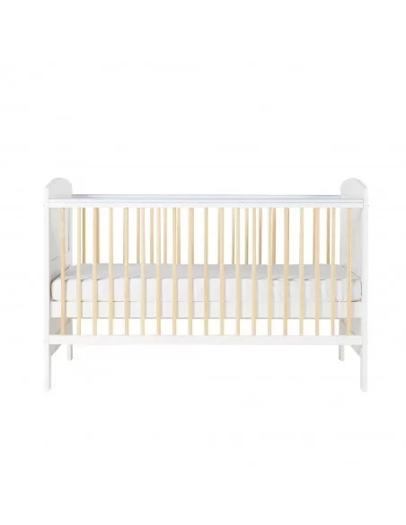 Ickle Bubba Coleby Scandi Classic Cot Bed-White All Seasons Premium Pocket Sprung Mattress Ickle Bubba