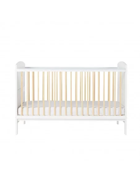 Ickle Bubba Coleby Scandi Classic Cot Bed-White All Seasons Premium Pocket Sprung Mattress Ickle Bubba