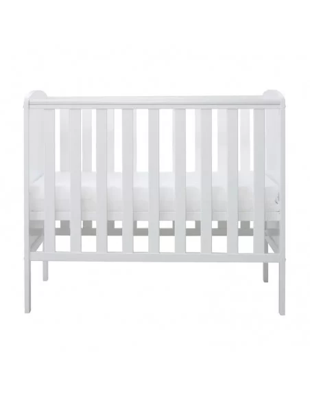 Ickle Bubba Coleby Space Saver Cot-Bed With Premium Sprung Mattress (100 x 50cm)-White Ickle Bubba