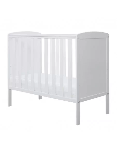 Ickle Bubba Coleby Space Saver Cot-Bed With Premium Sprung Mattress (100 x 50cm)-White Ickle Bubba