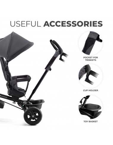 Kinderkraft Aveo Tricycle-Malachite Grey Kinderkraft Aveo Tricycle-Malachite Grey