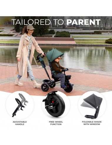 Kinderkraft Aveo Tricycle-Malachite Grey Kinderkraft Aveo Tricycle-Malachite Grey