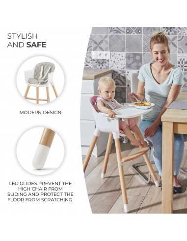 Kinderkraft Sienna Highchair-Grey Kinderkraft Sienna Highchair-Grey