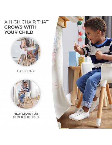 Kinderkraft Sienna Highchair-Grey kinderkraft
