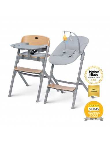 Kinderkraft Livy & Calmee Highchair-Wood