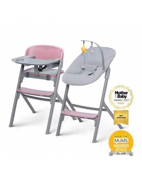 Kinderkraft Livy & Calmee Highchair-Aster Pink kinderkraft