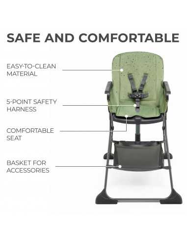 Kinderkraft Foldee Highchair-Green Kinderkraft Foldee Highchair-Green
