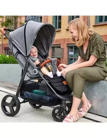 Kinderkraft Grande Plus Pushchair-Grey kinderkraft