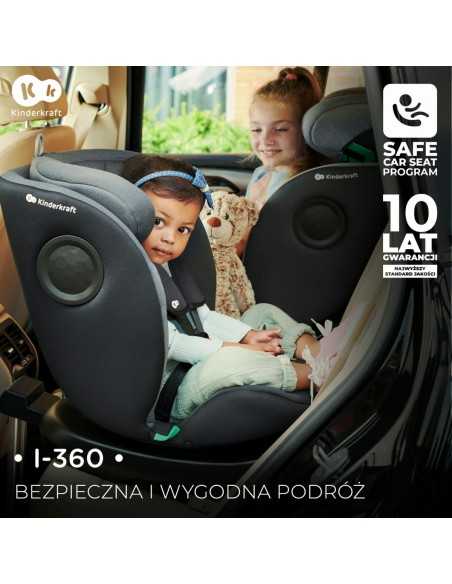 Kinderkraft Car Seat i 360 i Size 40-150cm-Grey kinderkraft