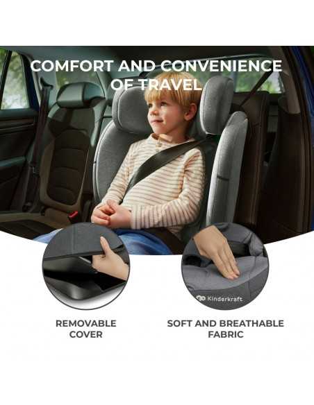 Kinderkraft Car Seat Oneto3 i-Size 76-150cm-Cool Grey kinderkraft