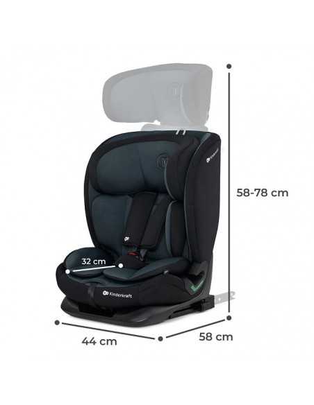 Kinderkraft Car Seat Oneto3 i-Size 76-150cm-Graphite Black kinderkraft