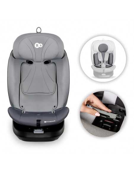 Kinderkraft Child Car Seat i-Grow i-Size 40-150cm-Grey kinderkraft