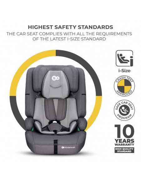 Kinderkraft Car Seat Safety Fix 2 i-Size 76-150cm-Grey kinderkraft