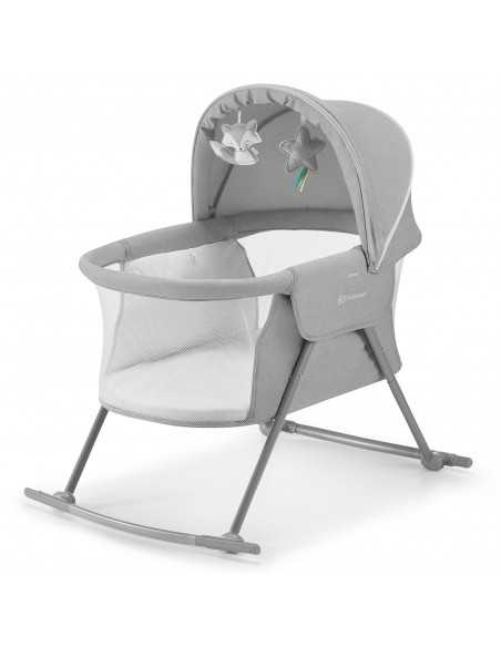 Kinderkraft 3in1 Lovi Rocking Cot, Cradle & Travel Cot-Grey kinderkraft