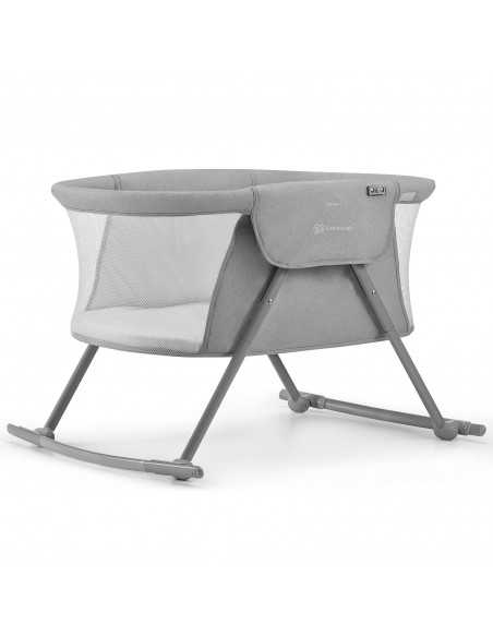 Kinderkraft 3in1 Lovi Rocking Cot, Cradle & Travel Cot-Grey kinderkraft