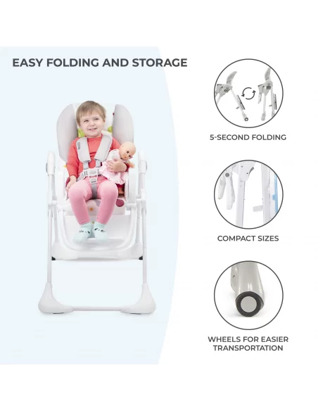 Kinderkraft Yummy High Baby Feeding Chair-Multi kinderkraft