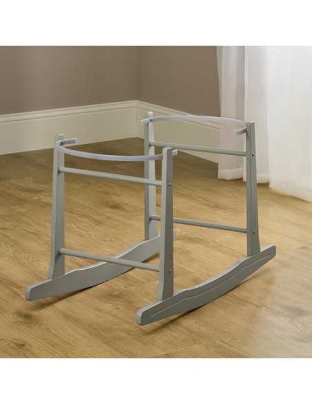 Clair de Lune Standard Rocking Moses Basket Rocking Stand-Grey Clair De Lune