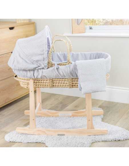 Clair de Lune Standard Rocking Moses Basket Rocking Stand-Natural Clair De Lune