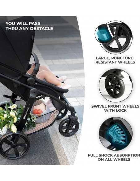 Kinderkraft Multifunctional Moov-CT 3in1 With MINK PRO Car Seat Travel System-Black kinderkraft