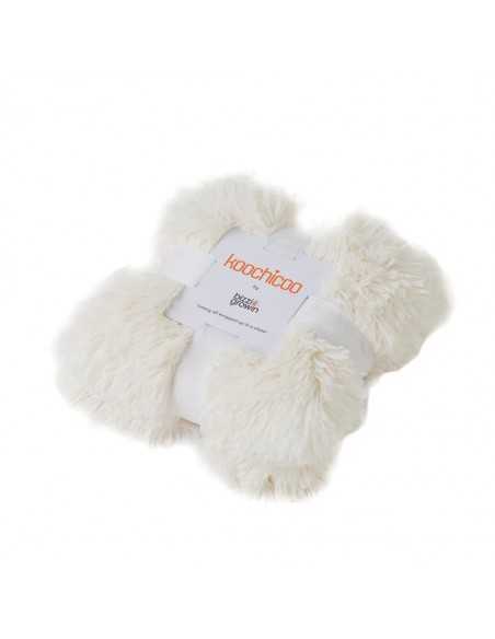 Bizzi Growin Koochicoo Fluffy Baby Blanket/Shawl-Porcelain Cream Bizzi Growin