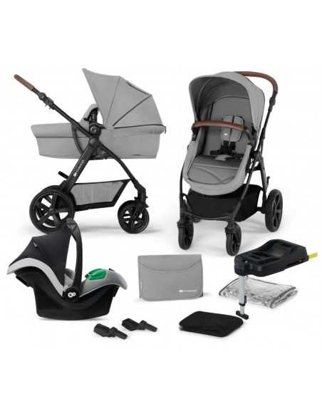 Kinderkraft Multifunctional Moov-CT 4in1 With MINK PRO Car Seat + ISOFIX Base Travel System-Grey kinderkraft