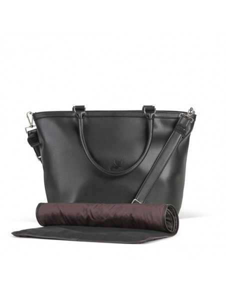 Leclerc Baby Luxury Changing Bag faux leather-Black Leclerc Baby