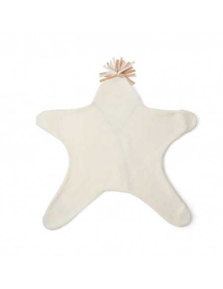 Clair de Lune Star Fleece Baby Wrap Blanket (0-6 Months)-Cream Clair De Lune