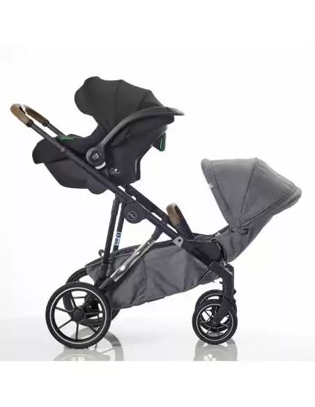 Mee Go UNO+ 3in1 Plus Base Travel System-Pearl Chrome/Grey Mee Go