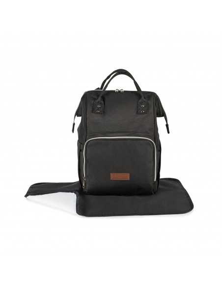 Ickle Bubba Stomp Luxe Changing Rucksack & Mat-Black Ickle Bubba