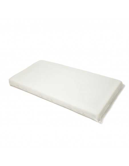 Clair de Lune Bamboo 3D Mesh Reversible Cot Bed Mattress-White Clair De Lune