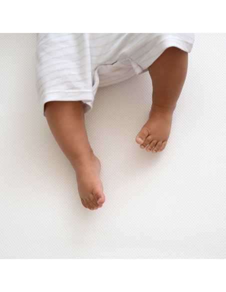 Clair de Lune Bamboo 3D Mesh Reversible Cot Bed Mattress-White Clair De Lune
