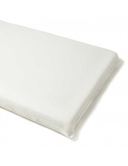 Clair de Lune Bamboo 3D Mesh Reversible Cot Bed Mattress-White Clair De Lune