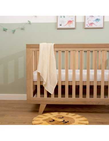 Clair de Lune Oak Cot Bed-Natural Oak Clair de Lune Oak Cot Bed-Natural Oak