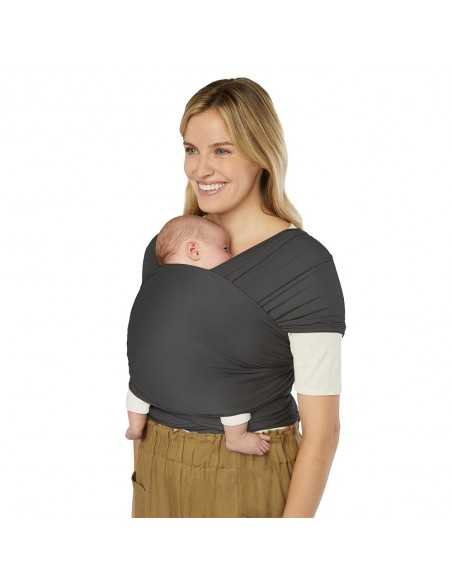 ErgoBaby Aura Sustainably Baby Wrap-Knit Soft Black ErgoBaby