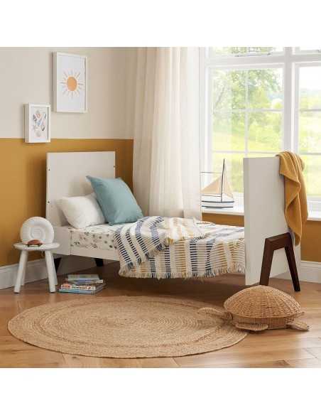 Tutti Bambini Fuori Mini Cot Bed-White Sand/Warm Walnut Tutti Bambini