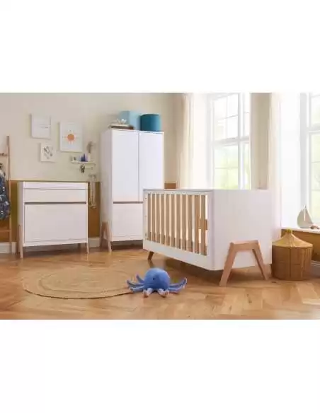 Tutti Bambini Fuori Mini 2 Piece Room Set-White/Light Oak Tutti Bambini