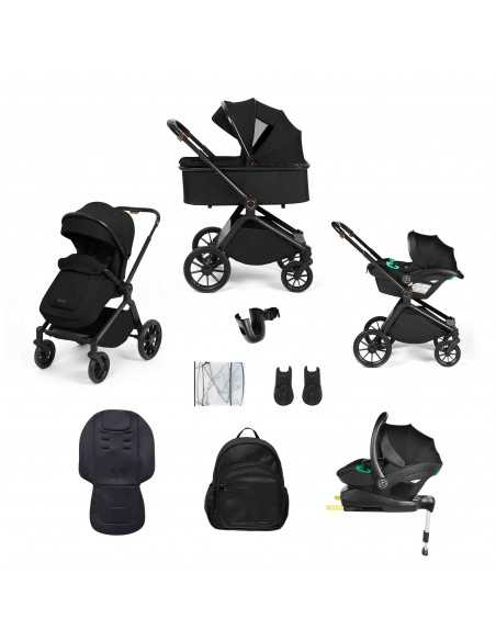 Ickle Bubba Altima All-in-One i-Size Travel System with Isofix Base (Stratus)-Black Ickle Bubba