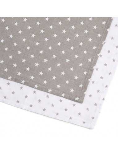 Clair De Lune 2 Pack Star Muslin...