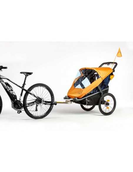 TFK Velo 2 Bicycle Trailer (incl. Drawbar)-Black TFK Buggy