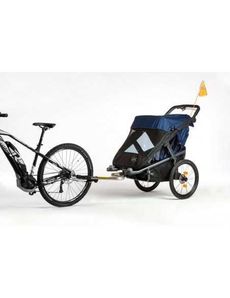 TFK Velo 2 Bicycle Trailer (incl. Drawbar)-Black TFK Buggy