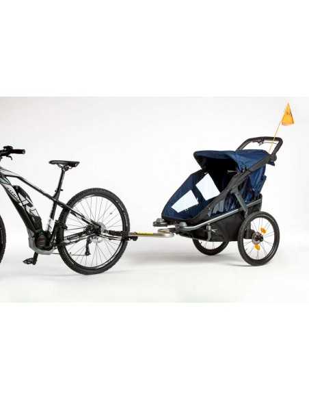 TFK Velo 2 Bicycle Trailer (incl. Drawbar)-Black TFK Buggy