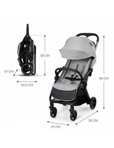 Kinderkraft Apino Stroller-Dove Grey Kinderkraft Apino Stroller-Dove Grey