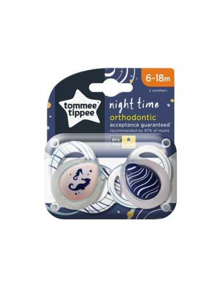 Tommee Tippee Soother Night Time 6-18M X2 Tommee Tippee