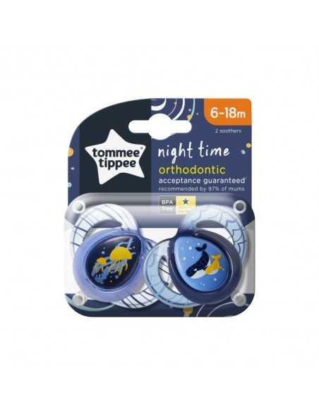 Tommee Tippee Soother Night Time 6-18M X2 Tommee Tippee