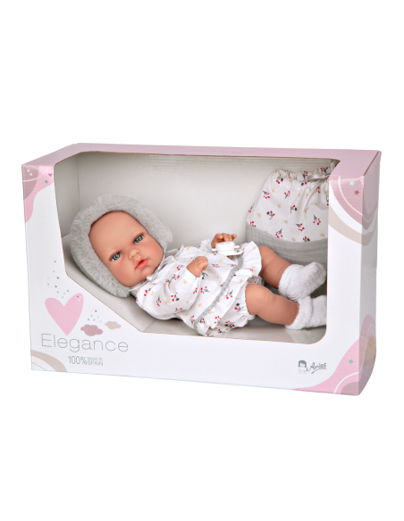 Arias Toy Natal Elegance Baby Doll 30cm-Grey Arias Toys