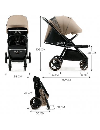 Kinderkraft Baby Stroller Mitzy-Linen... Kinderkraft Baby Stroller Mitzy-Linen...