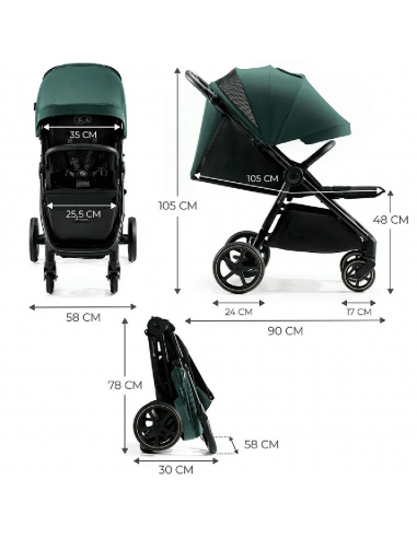 Kinderkraft Baby Stroller Mitzy-Jade... Kinderkraft Baby Stroller Mitzy-Jade...