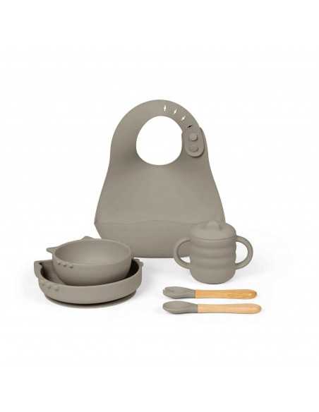 Ickle Bubba 6 Piece Silicone Feeding Set-Sage Green Ickle Bubba
