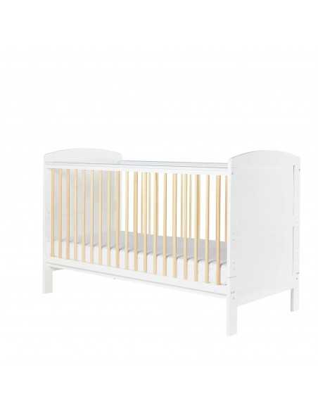 Ickle Bubba Coleby Scandi Classic Cot Bed-White Ickle Bubba